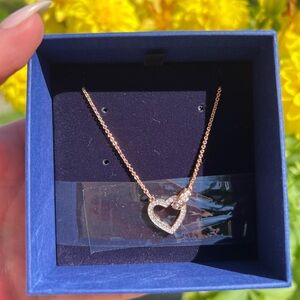 Swarovski Rose Gold Heart Necklace